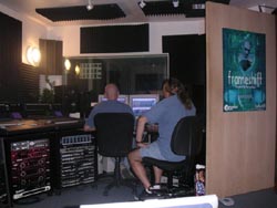 Henning and James LaBrie working on Frameshift